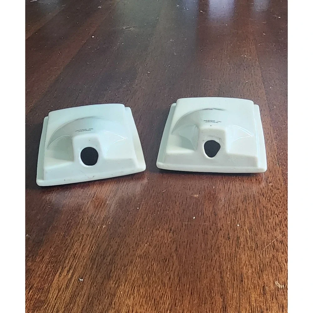 Vtg Pair Of Ceramic Japanese Floral Retro Frames‎